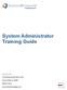 System Administrator Training Guide