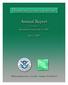 Homeland Security Institute. Annual Report. pursuant to. Homeland Security Act of 2002