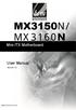 MX3150 N. Mini-ITX Motherboard. User Manual. Version
