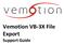 Vemotion VB-3X File Export Support Guide