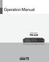 Operation Manual. Monitor Panel PM-6228