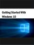 Getting Started With Windows 10