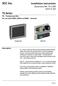 SCC Inc. TS Series TS Touchscreen Kits. Installation Instructions. Document No. TS 1100 March 16, Description
