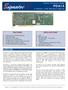 Product Information Sheet PDA14 2 Channel, 14-Bit Waveform Digitizer APPLICATIONS FEATURES OVERVIEW