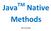 Java TM Native Methods. Rex Jaeschke