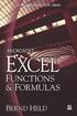 Microsoft. Excel Functions & Formulas. Bernd Held. Wordware Publishing, Inc.