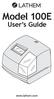 Model 100E. User s Guide