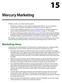 Mercury Marketing. Marketing Ideas