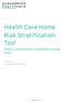 Health Care Home Risk Stratification Tool