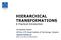HIERARCHICAL TRANSFORMATIONS A Practical Introduction
