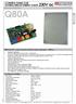 Q80A. 230V ac. CONTROL PANEL FOR DOUBLE/SINGLE SWING GATES Instructions Manual. Multi-function control panel for double/single swing gate - 230Vac
