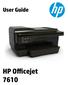 HP Officejet 7610 Wide Format e-all-in- One. User Guide
