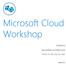 Microsoft Cloud Workshop