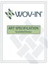 ART SPECIFICATION. Guidelines