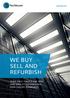 techbuyer.com WE BUY SELL AND REFURBISH YOUR FIRST CHOICE FOR NEW AND QUALITY REFURBISHED DATA CENTRE EQUIPMENT