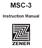 MSC-3. Instruction Manual