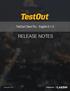 TestOut Client Pro - English RELEASE NOTES. Modified