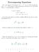 Precomposing Equations