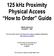 125 khz Proximity Physical Access How to Order Guide