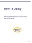 How to Apply. Making a Grant Application to Trillian Trust Step by Step Guide. 1 P age
