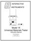 Model 1K Universal Materials Tester Instruction Manual