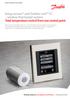 living connect and Danfoss Link CC wireless thermostat system. Total temperature control from one central point.