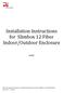Installation Instructions for Slimbox 12 Fiber Indoor/Outdoor Enclosure