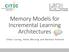 Memory Models for Incremental Learning Architectures. Viktor Losing, Heiko Wersing and Barbara Hammer