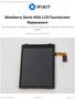 Blackberry Storm 9530 LCD/Touchscreen Replacement