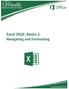 Excel 2016: Basics 1 Navigating and Formatting