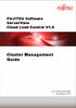 FUJITSU Software ServerView Cloud Load Control V1.0. Cluster Management Guide