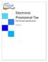 Electronic Provisional Tax File Format Specification. 30 August 2017