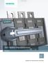 Siemens AG KD Switch Disconnectors SENTRON. Edition December Answers for infrastructure and cities.