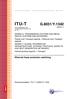 ITU-T G.8031/Y.1342 (06/2011) Ethernet linear protection switching