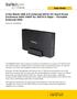 3.5in Black USB 3.0 External SATA III Hard Drive Enclosure with UASP for SATA 6 Gbps Portable External HDD