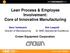 Lean Process & Employee Involvement: Core of Innovative Manufacturing