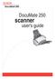 DocuMate 250. scanner. user's guide