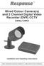 Wired Colour Camera(s) and 2 Channel Digital Video Recorder (DVR) CCTV
