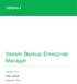 Veeam Backup Enterprise Manager