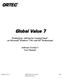 Global Value 7. Productivity Add-On for GammaVision on Microsoft Windows 7/8.1 and XP Professional. Software Version 7 User Manual