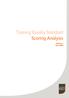Training Quality Standard Scoring Analysis. Release 1 April 2009