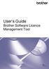 User s Guide Brother Software Licence Management Tool