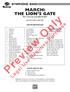 MARCH: THE LION S GATE. Preview Only. Mvt. I from the suite SEA TO SKY RALPH FORD (ASCAP) INSTRUMENTATION