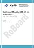 RoBoard Module RM-G146 Manual V1.01 The Heart of Robotics. Jan 2011 DMP Electronics Inc