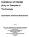 Expression of Interest (EoI) for Transfer of Technology