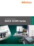 Vision Measuring Systems QUICK SCOPE Series VISION MEASURING SYSTEMS