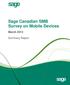 Sage Canadian SMB Survey on Mobile Devices March 2013