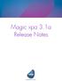 Magic xpa 3.1a Release Notes
