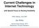 Current Challenges in Internet Technology