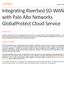 Integrating Riverbed SD-WAN with Palo Alto Networks GlobalProtect Cloud Service